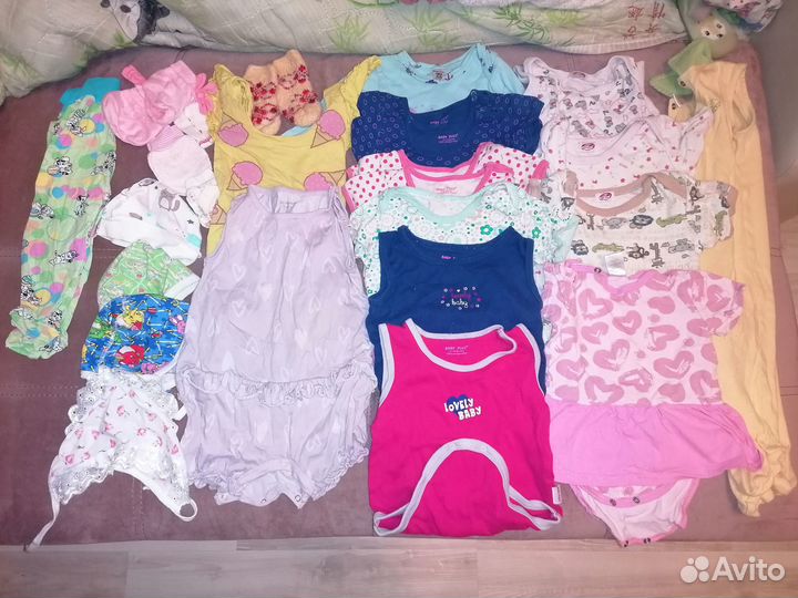 Детские вещи на девочку до года (3 пакета)