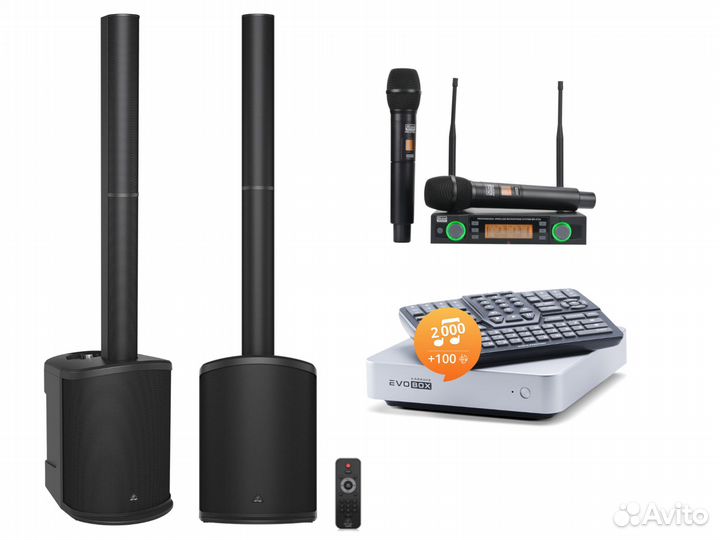 Караоке evobox + behringer C210 + xline MD-272A