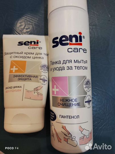 Пенка и крем для тела seni