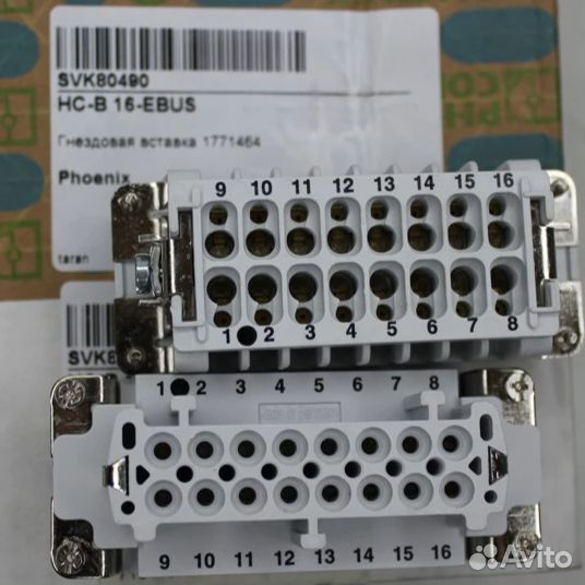 6 шт HC-B 16-ebus Модуль для контактов гнездовая в