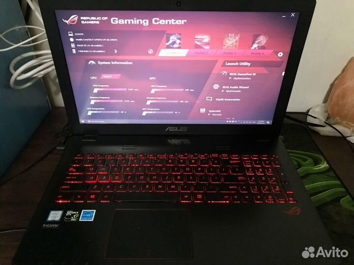 Игровой ноутбук asus ROG