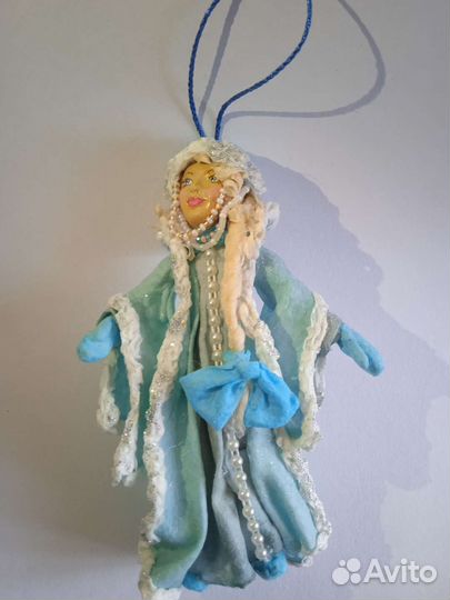 Снегурочка. Ватная ёлочная игрушка