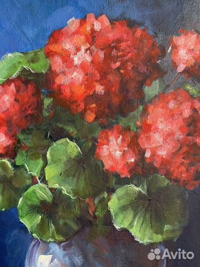 Картина маслом на холсте цветы