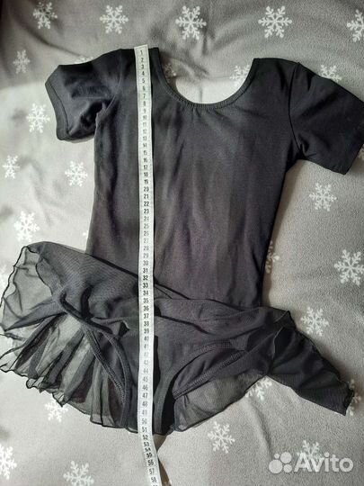 Гимнастический купальник с юбкой