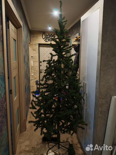 Ель искуственная литая высота 220