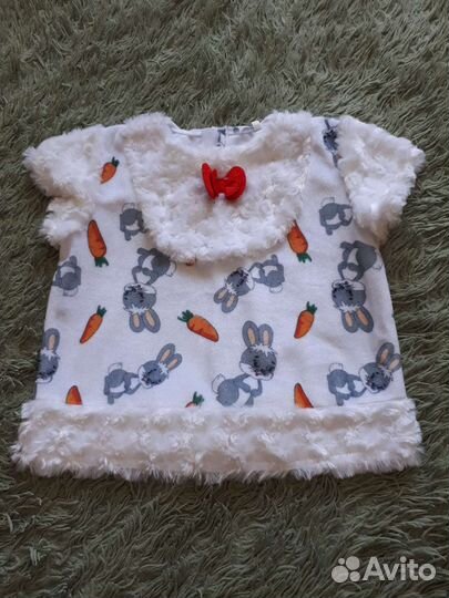 Новогодний костюм зайчика 104см