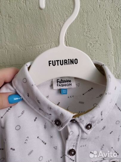 Белая рубашка на мальчика 122