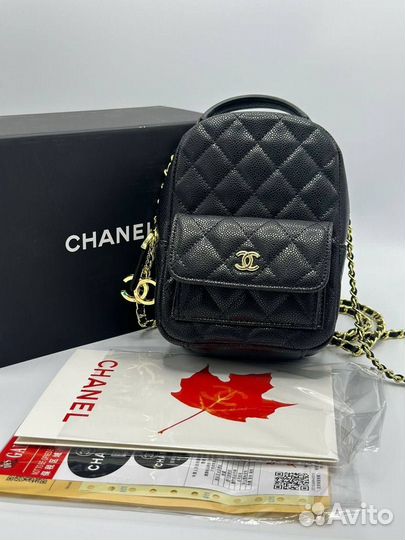 Рюкзак женский chanel натуральная кожа