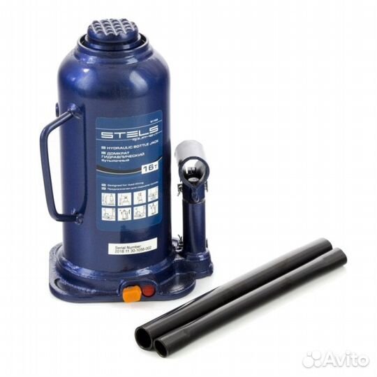 Домкрат гидравлический бутылочный Stels 51168, 16