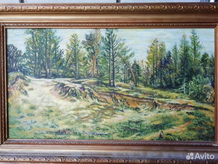 Картина. Молодой лес