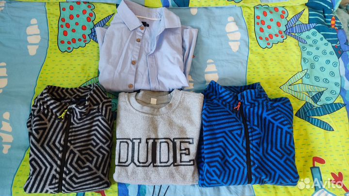 Вещи пакетом на мальчика 122 128