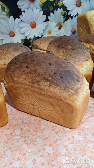 Хлеб на закваске бездрожжевой из русской печи