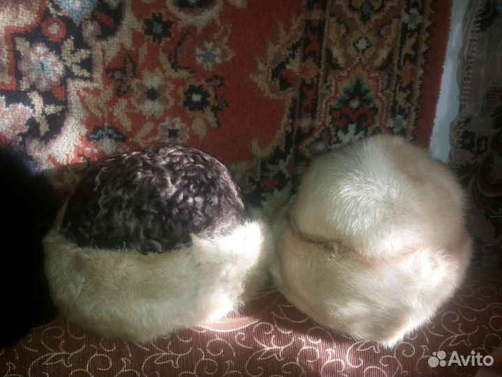 Шапка меховые натуральные и воротник