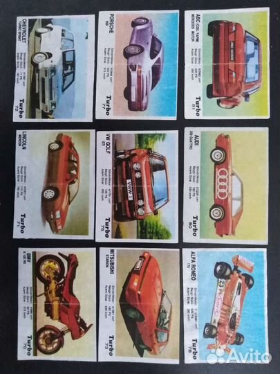 Вкладыши от жвачки Turbo Black чёрные 51-120