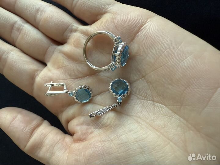 Кмплект valtera серебро лазурит