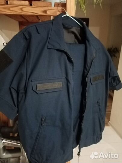 Офисная военная форма синяя