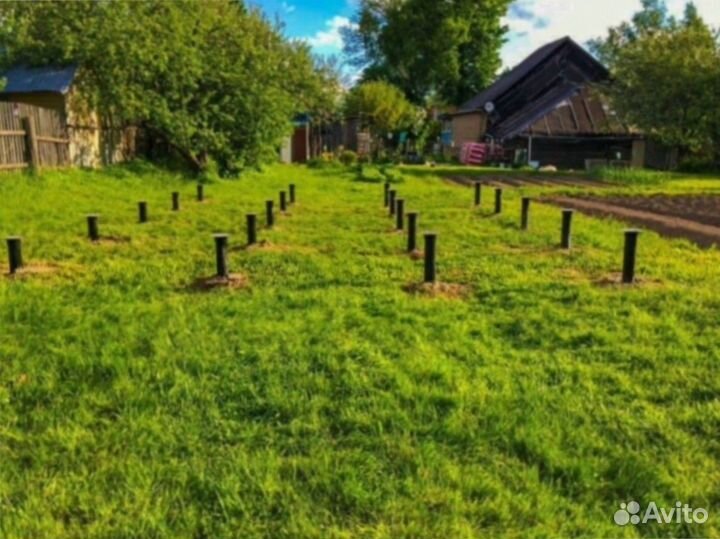 Винтовые сваи для забора