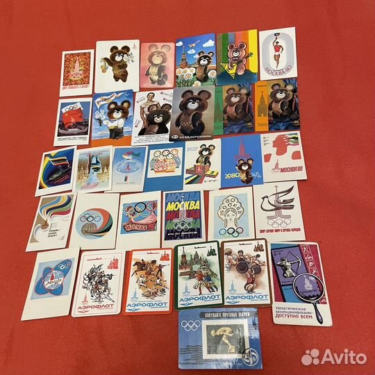 Календарики Олимпиада 80