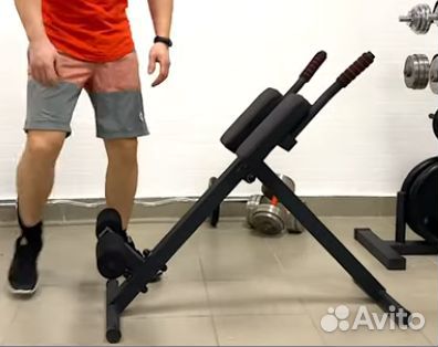 Гиперэкстензия скамья для спины 150 кг чёрная