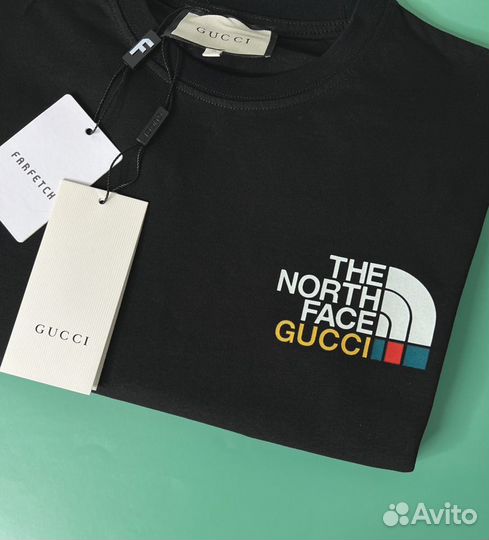 Футболка the north face x gucci