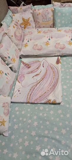 Бортики в кроватку новые