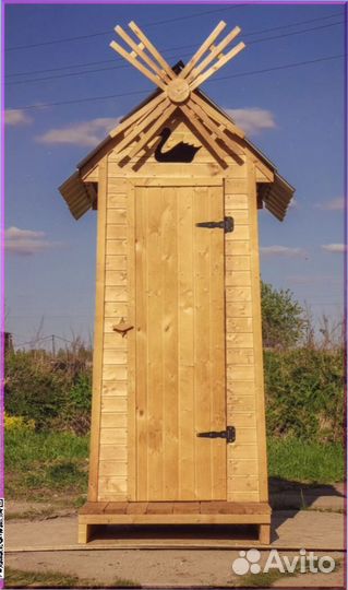 Дачный туалет с декором и установкой JWS