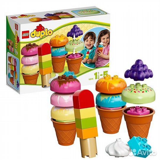 Лего Lego duplo Веселое мороженое