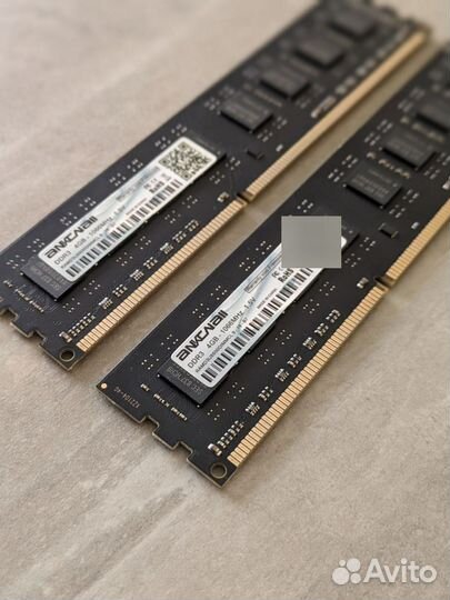 Оперативная память ddr3 2шт по 4gb