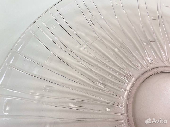 Блюдо круглое модерн цветное стекло