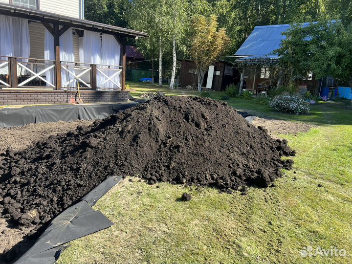 Чернозем, Торф,Грунт растительный