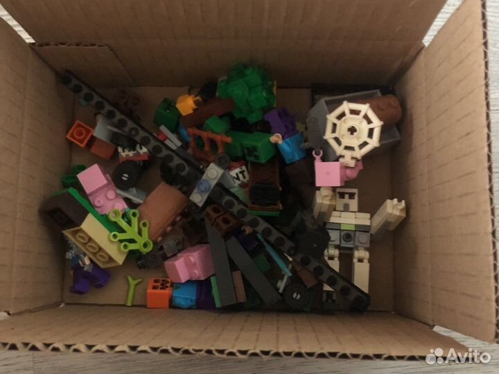 Майнкрафт шахта крипера и деревня