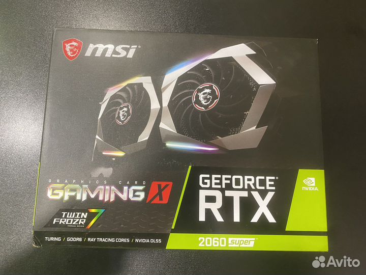 Видеокарта MSI GeForce RTX 2060 super Gaming X 8GB