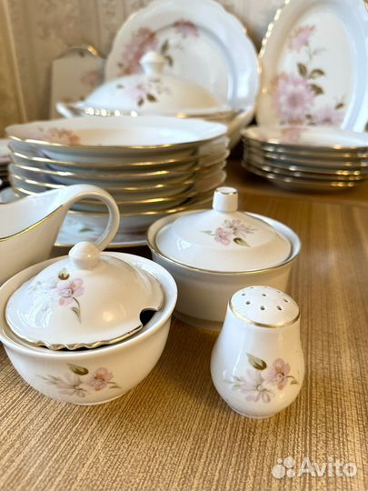 Сервиз столовый «Хризантемы» Дулево СССР