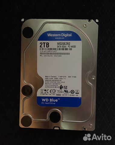 Жесткий диск Western Digital WD Blue 2TB WD20ezrz купить в Москве ...