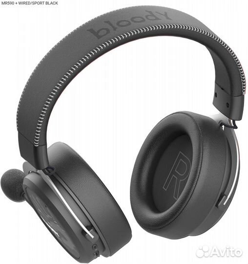 MR590 + wired/sport black, Наушники с микрофоном A