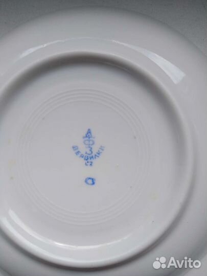 Чашка с блюдцем фарфор СССР
