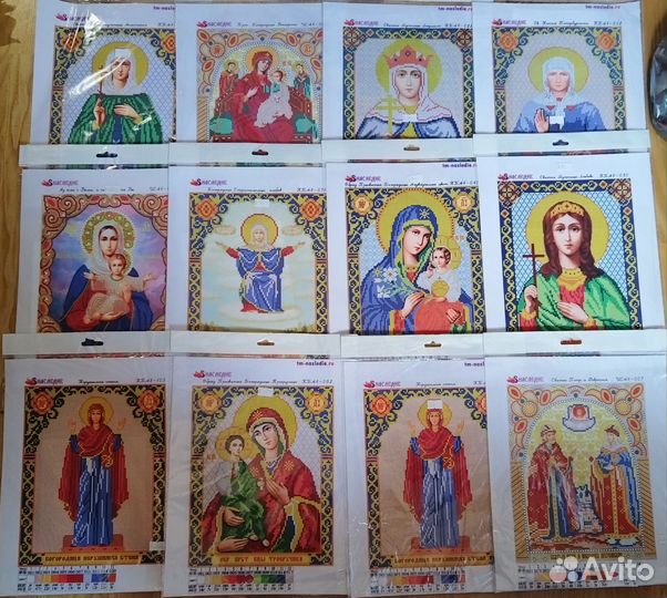 Канва с рисунком для вышивания бисером