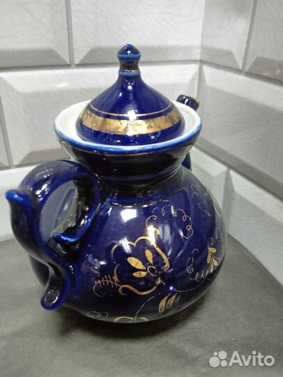 Чайник заварочный СССР гжель