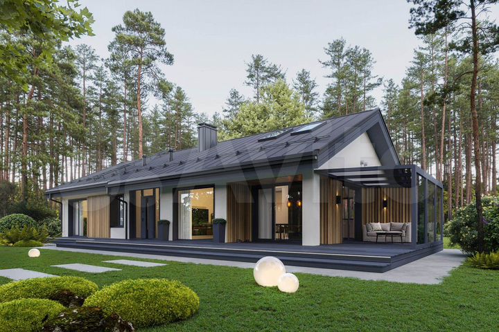 Дом 156,4 м² на участке 12 сот.