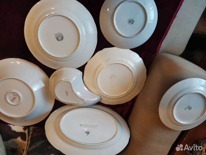 Посуда тарелки блюда блюдца лфз Вербилки СССР Чех