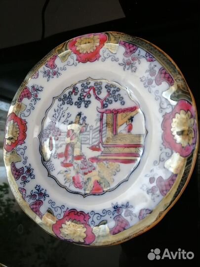 Тарелка 19 век Европа
