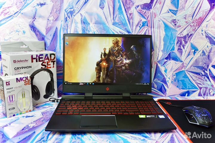 Мощный игровой ноутбук HP / GTX