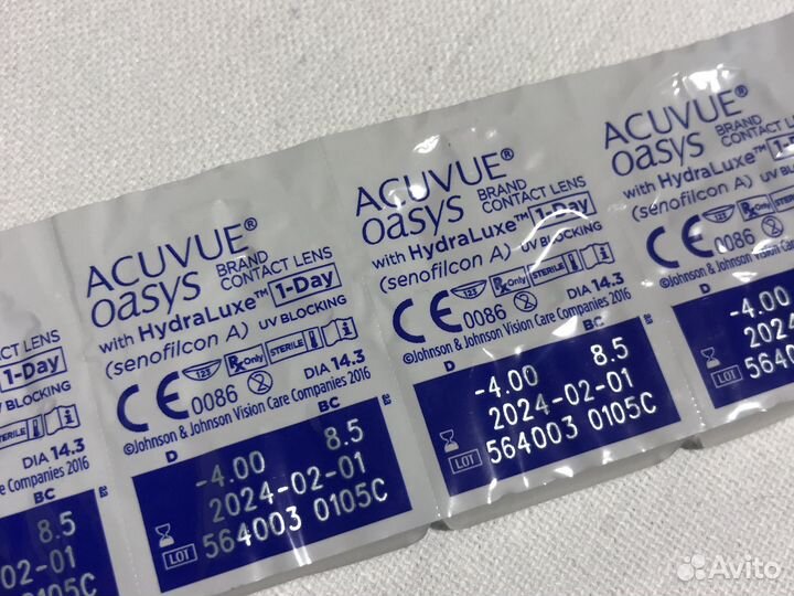 Линзы контактные acuvue oasys 1 day 90 шт