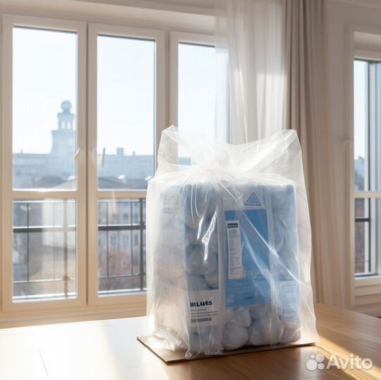 Пакет для фасовки, пвд, пнд, 80x74 см.,32 мкр