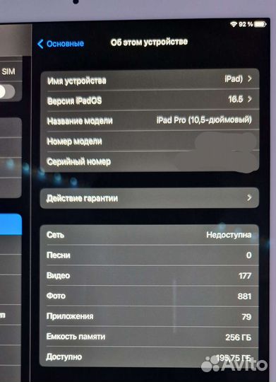 iPad pro 10.5 на 256гб