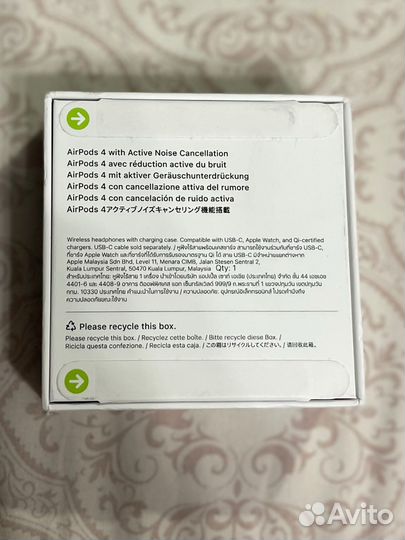Наушники apple airpods 4 anc