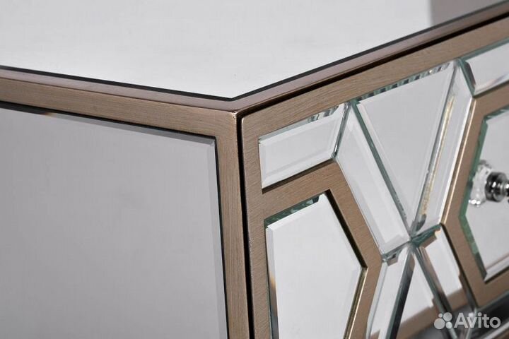 KFG044 Тумба зеркальная 3 ящика 46*42*66см