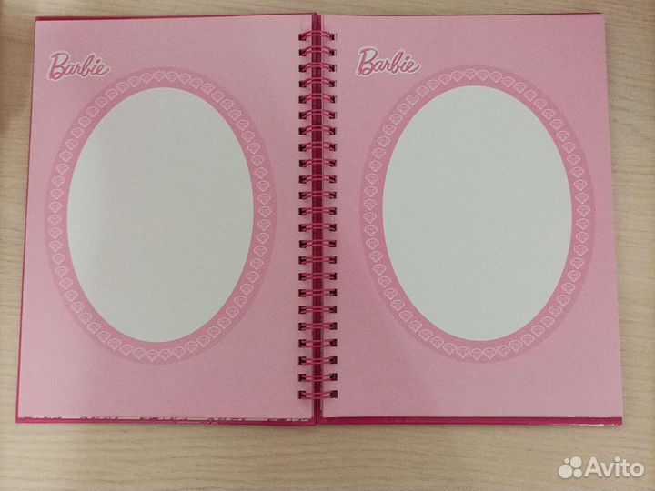 Блокнот Барби,карандаш,трафарет