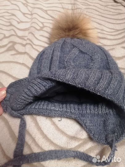 Шапка и снуд для мальчика на 2-3года
