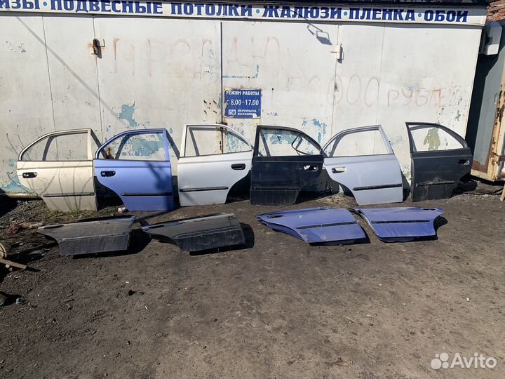 Задние двери hyundai accent